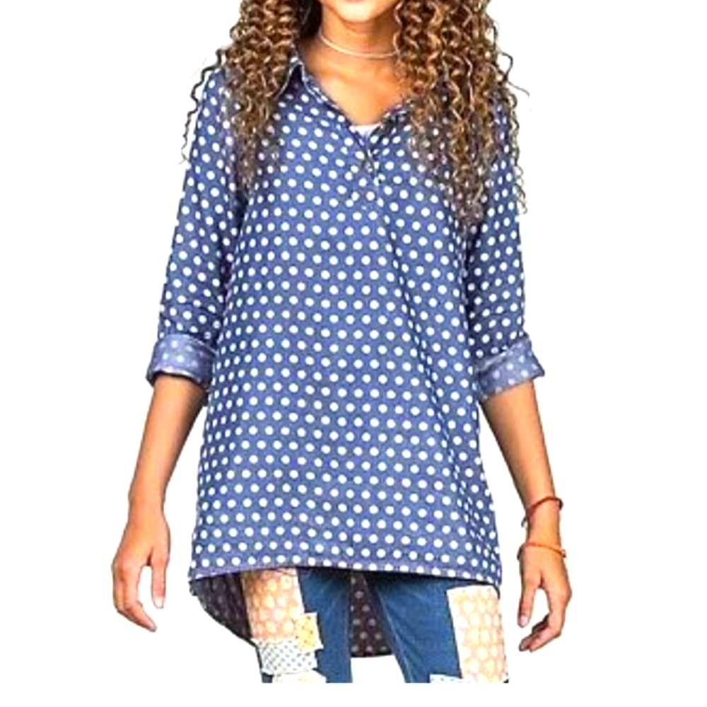 Matilda Jane Girls Polka Dots Tunic Top shirt